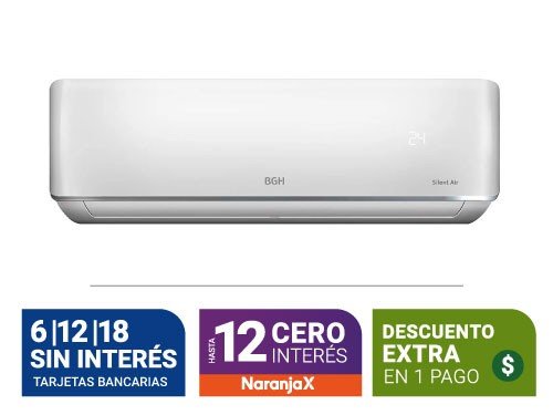 Aire Acondicionado Split Bgh Bs65Wccr Frio/Calor 6500 Watts