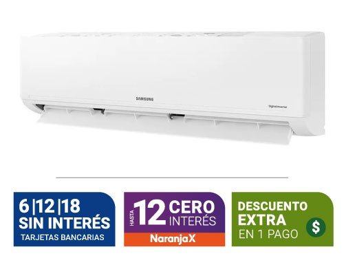 Aire Acondicionado Inverter Samsung Frio Calor 5500F Ar24Bshqawk2Bg