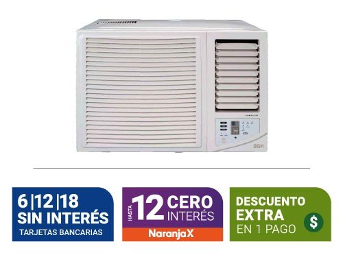 Aire Acondicionado Ventana Bgh Silent Air Bc52Wfq 5100 Watts