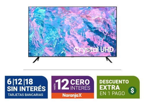 Smart Tv 4K Samsung 43" Un43Cu7000Gczb