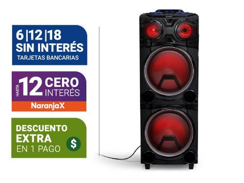 Sistema De Audio Philips Tanx3705/77 Party Speaker Bt 20W Rms