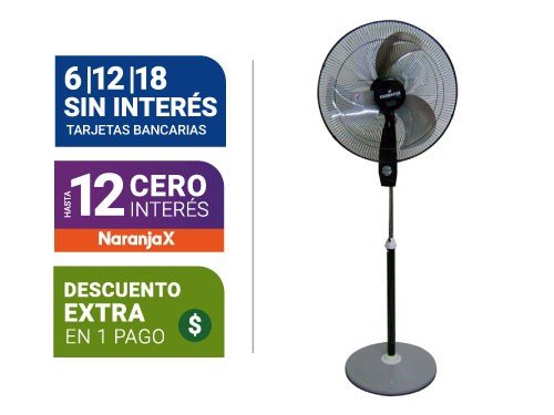 Ventilador De Pie Kacemaster 21" Negro President21"