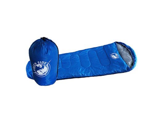 Bolsa De Dormir Mummy Momia Camping Azul 50/75X170+30