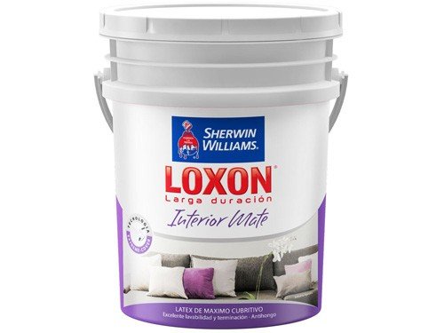 Latex Interior Loxon Mate Blanco 20 Lts Sherwin Williams