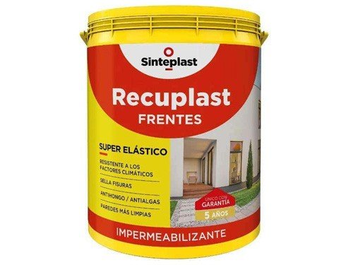 Recuplast Frentes Blanco Impermeabilizante 20 Litros Sinteplast Blanco