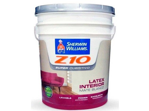 Latex Interior Z10 Mate Blanco 20 Lts Sherwin Williams