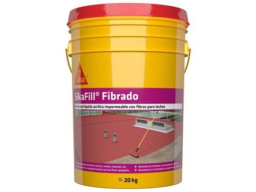 Membrana Liquida Para Techos Sikafill Fibrado Rojo 20 Kg