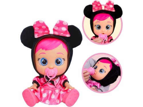 Muñeca Cry Babies Bebe Lloron Disney Minnie 30cm Original