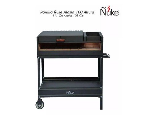 Parrilla Ñuke Alamo 100 - Altura 111 Cm Ancho 108 Cm - tipo Chulengo