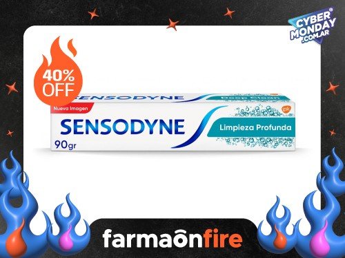 SENSODYNE - Pasta dental limpieza profunda para dientes sensibles 90gr