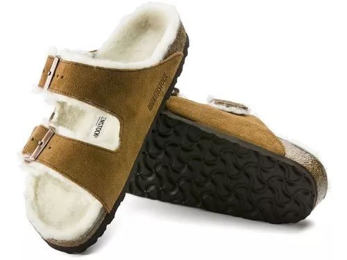 Sandalias Birkenstock Arizona Vl Unisex Original Corderito