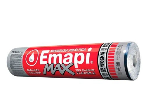 Membrana asfáltica con aluminio Max 40 Kg. Emapi