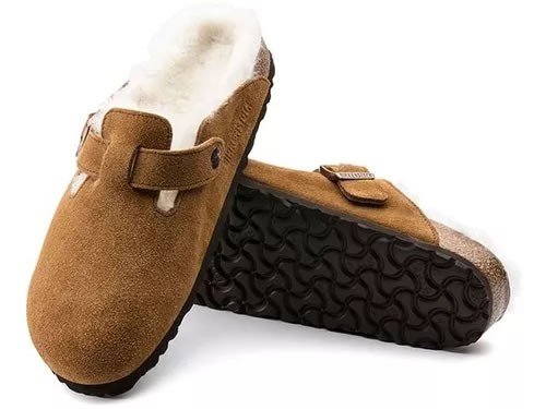 Zuecos Birkenstock Boston Vl Fur Unisex Original Corderito