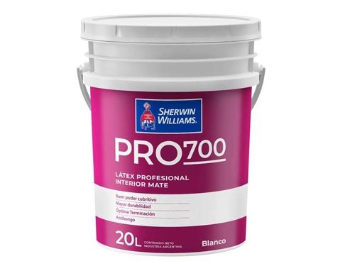 Látex Interior Pro 700 Mate Blanco 20 Litros Sherwin Williams