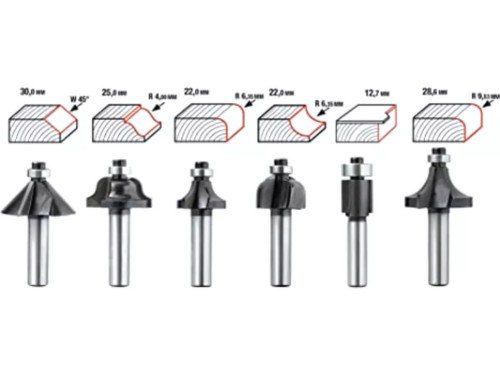 Set 12 Fresas Para Router Fresadora 8mm Einhell