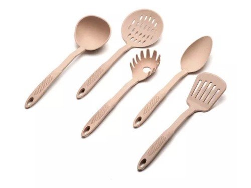 Set Utensilios Cocina 5 Piezas Nylon Areia Carol