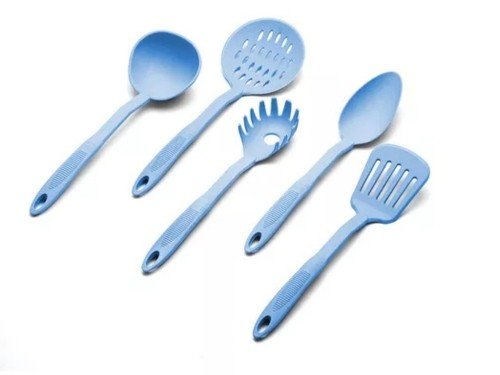 Set Utensilios Cocina 5 Piezas Nylon Areia Carol