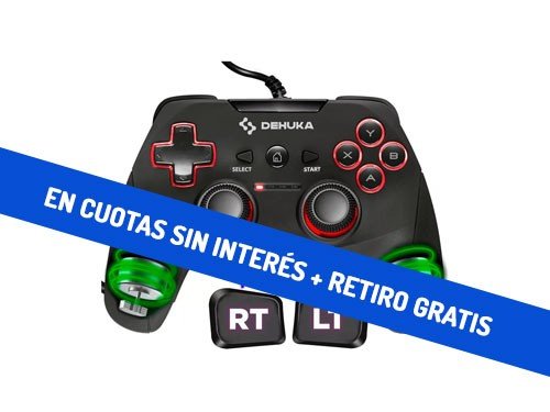 Joystick Ergonómico X-input/D-input Compatible Dehuka