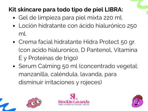 Kit skincare para todo tipo de piel LIBRA