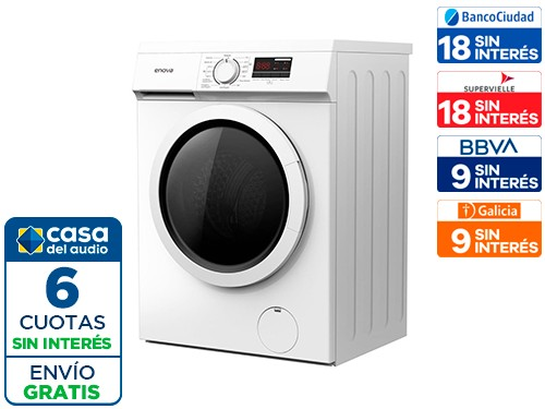 Lavarropas Automático Enova EWMF/B6/TDF 6Kg 1000Rpm