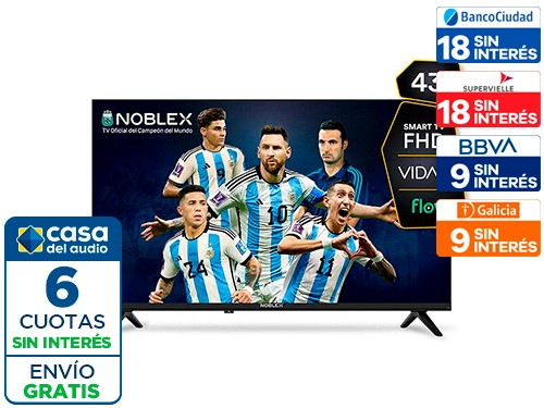 Smart Tv Noblex 43" 91DV43X5150 Full HD Vidaa