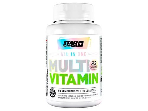 MULTIVITAMINICO 60 CAPS RESVERATROL STAR NUTRITION ALL IN ONE VITAMIN