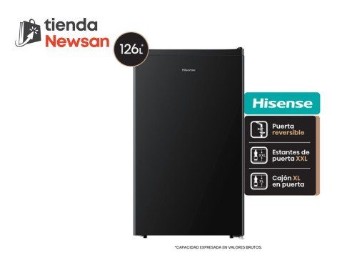 Heladera Bajo Mesada 126 Litros Negra Hisense