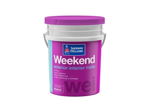 LATEX EXT-INT WEEKEND MATE BLANCO 20LT