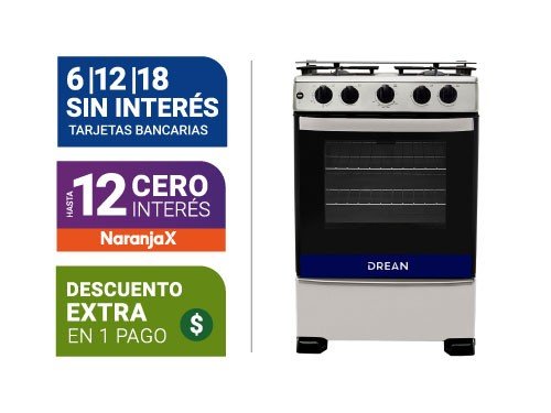 Cocina Drean CD6007MI Multigas 60cm Inox