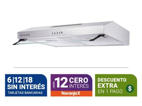 Purificador De Aire Spar 2360-019 Eccos Acero 60Cm