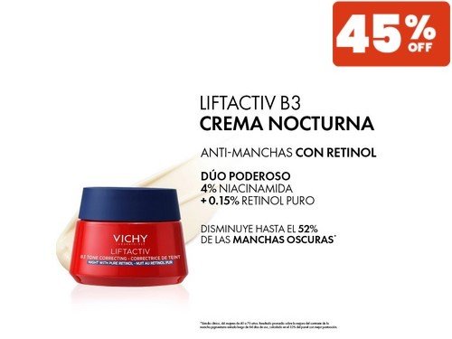 Combo Liftactiv Serum Specialist B3 + Crema Retinol Noche Vichy