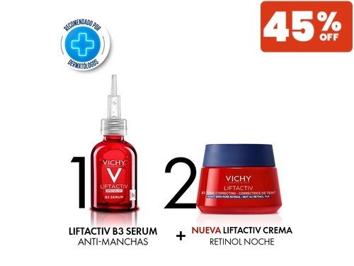 Combo Liftactiv Serum Specialist B3 + Crema Retinol Noche Vichy