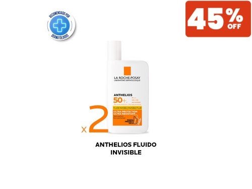 Combo Anthelios UV Mune 400 Fps 50 Fluido X 2 La Roche Posay