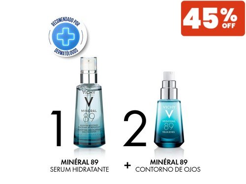 Combo Mineral 89 x 50 ml + Mineral 89 Ojos x 15 ml Vichy