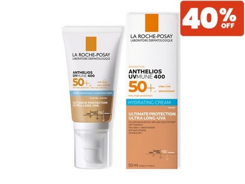 Anthelios UVmune 400 Crema Con Color SPF50+ x 50 ml. La Roche-Posay