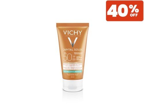 Capital Soleil Crema Rostro Toque Seco Fps 50 Vichy x 50 ml