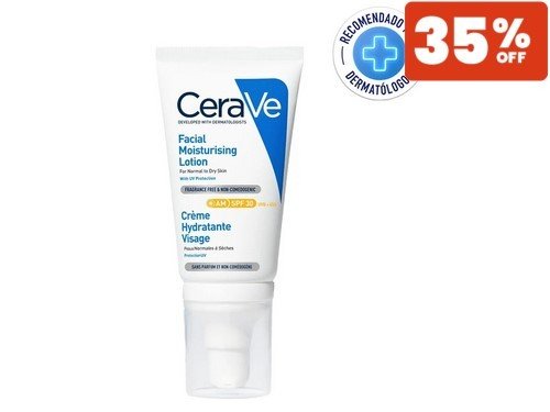 Loción Hidratante Rostro FPS 30 UVA/UBA Cerave x 52 Ml