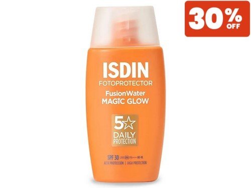 Isdin Fusion Water Magic Glow Fps30 Protección Solar Facial X 50 ml