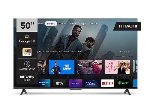 Smart Tv 50" 4K Google Tv HITACHI CDH-LE504KSMART26 Bluetooth Ultra HD