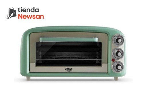 Horno Grill 16 L Vintage Verde Timer 60 Minutos 1380W Atma