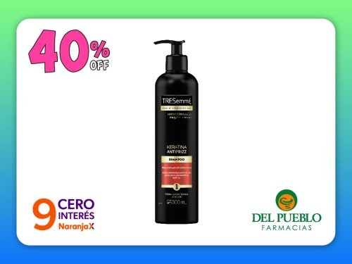 Shampoo Tresemme Keratina Antifrizz x 500 ml