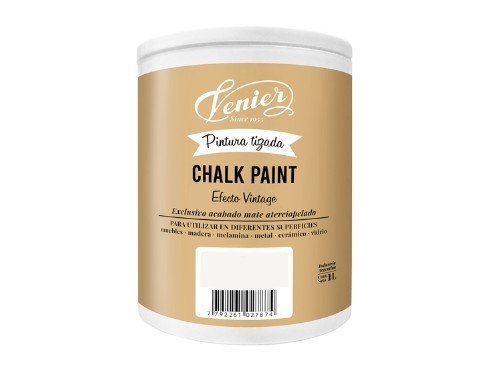 Pintura atizada Chalk Paint Venier crema vainilla 1 litro