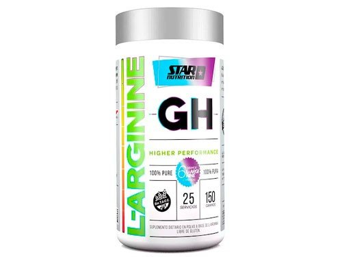 L - ARGININA GH OXIDO NITRICO 150 GRS MAYOR RENDIMIENTO STAR NUTRITION