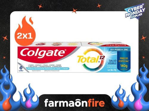 COLGATE - Pasta dental total 12 visible health tubo reciclable 140g