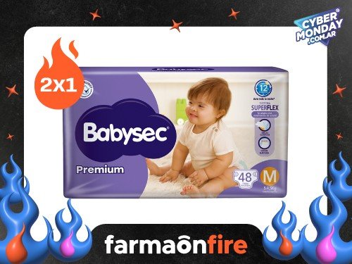 BABYSEC - Pañales super premium talle m (48 unidades)