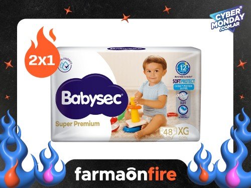 BABYSEC - Pañales super premium talle xg (48 unidades)