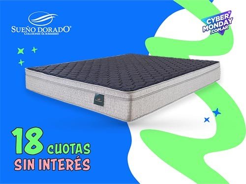 Colchón Espuma Alta Densidad Queen 160x200x25 Línea Denver SueñoDorado