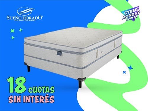 Sommier dos plazas Resortes 140x190 Da vinci Sueño dorado