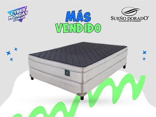 Sommier Espuma Alta Densidad 2 Plazas 140x190 Sueño Dorado