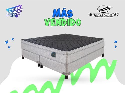 Sommier Espuma Alta Densidad Queen 160 x 200 Línea Denver